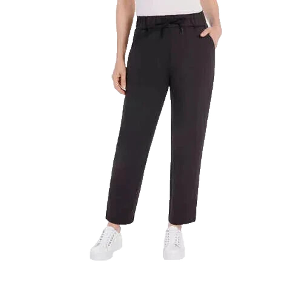 Hilary Radley Black Pull On Pants Womens Large Stretch Comfort Work NWT